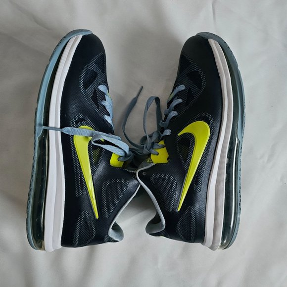 NIKE Lebron 9 Low "Obsidian/Cyber" Basketball Shoe Sneakers Size US 8 - Picture 8 of 16